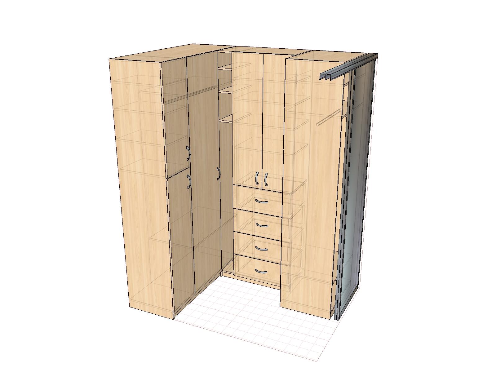 угловой шкаф кладовка для кухни размеры