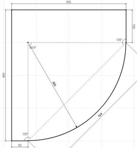 Радиус 300. Радиус 300 мм. Радиус 300 мм как сделать. Фиеста чертежи радиусных. Радиусный фасад шкафа купе минимальный радиус.