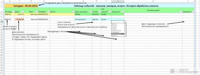 Как сделать смету в excel образец