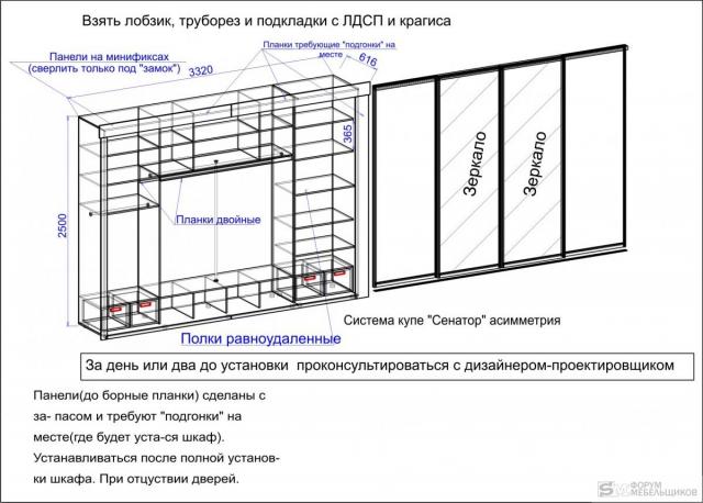 Шкаф купе сделать своими руками пошаговая инструкция