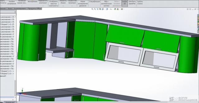 Корпусная мебель в solidworks