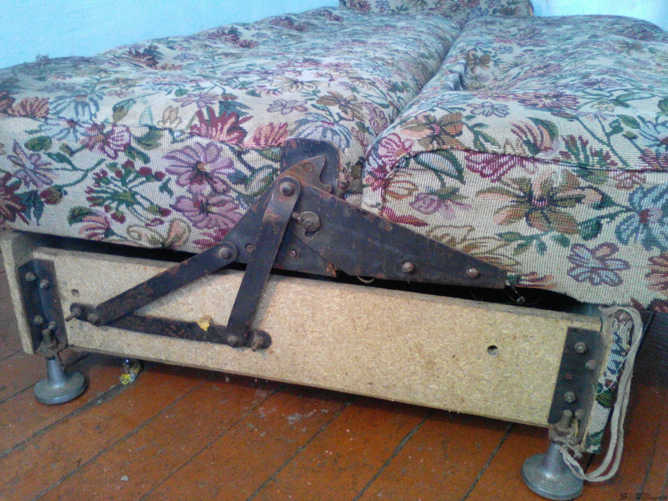 ремонт складного механизма дивана